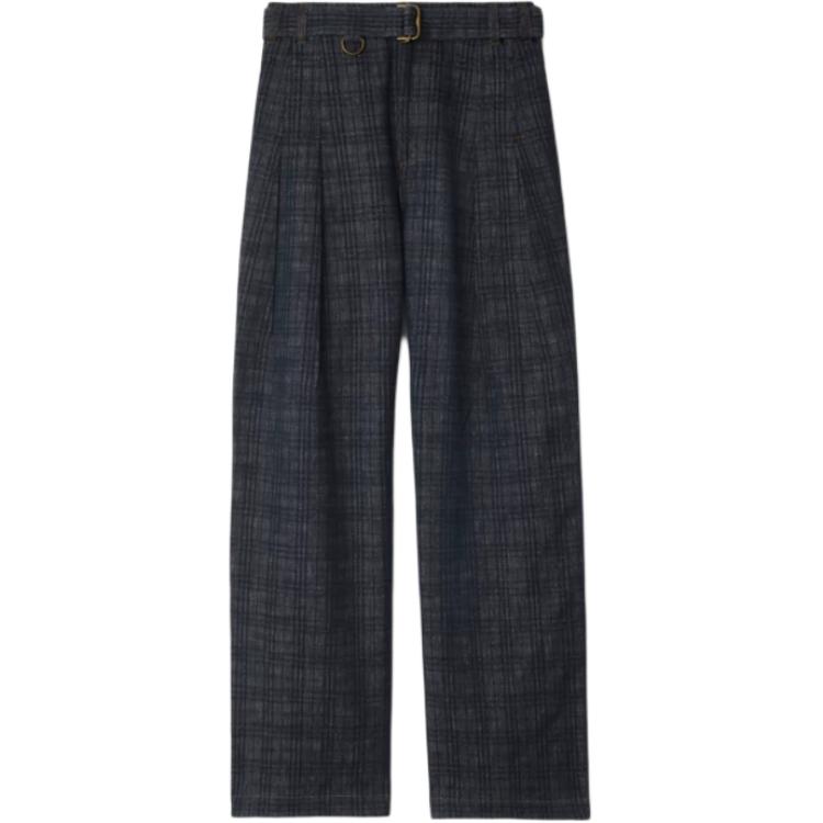 

Джинсы в клетку Burberry, темно-синий