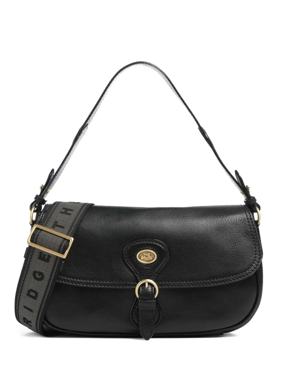 

Сумка-тоут Isadora с логотипным ремнем The Bridge, черный