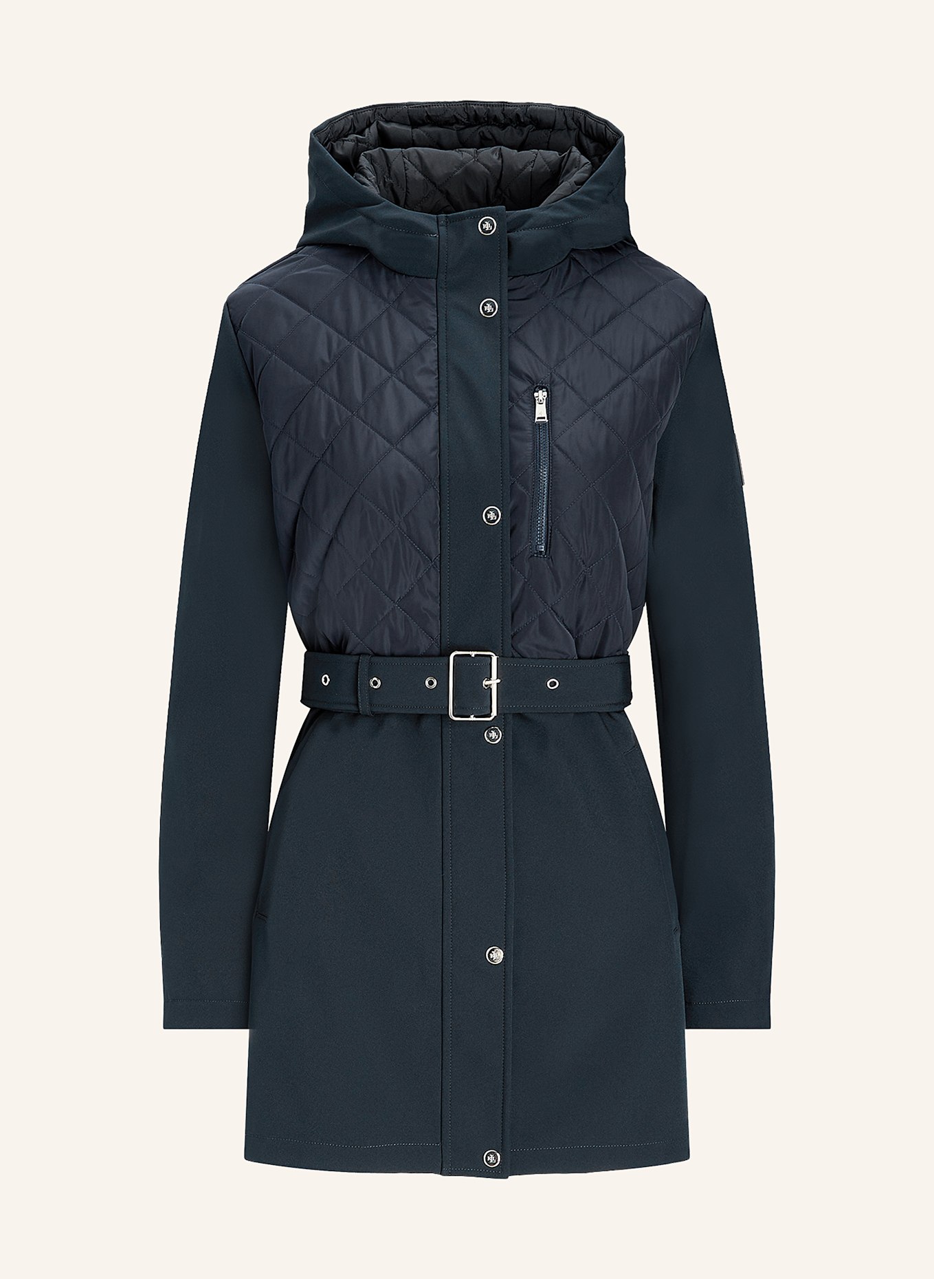 

Парка из смеси материалов Lauren Ralph Lauren, синий