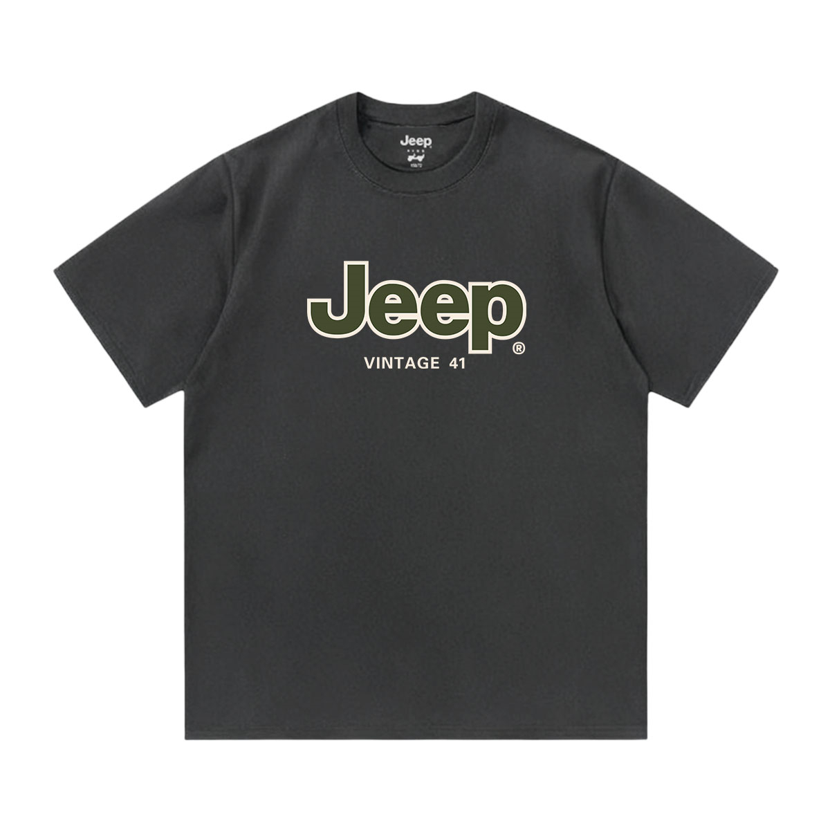 

Футболка с круглым вырезом для школьников Jeep, темно-серый
