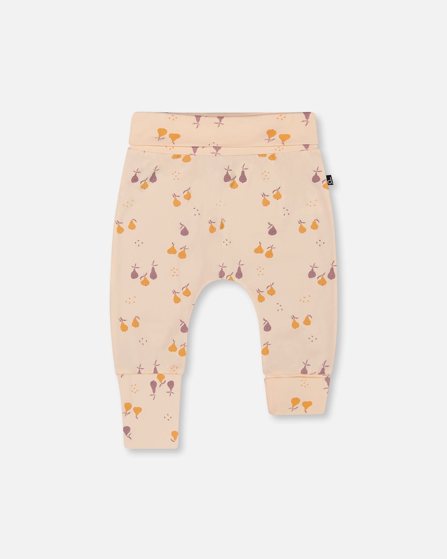 

Брюки Evolutive из органического хлопка с принтом персика и груш Deux par Deux, цвет peach with pears print