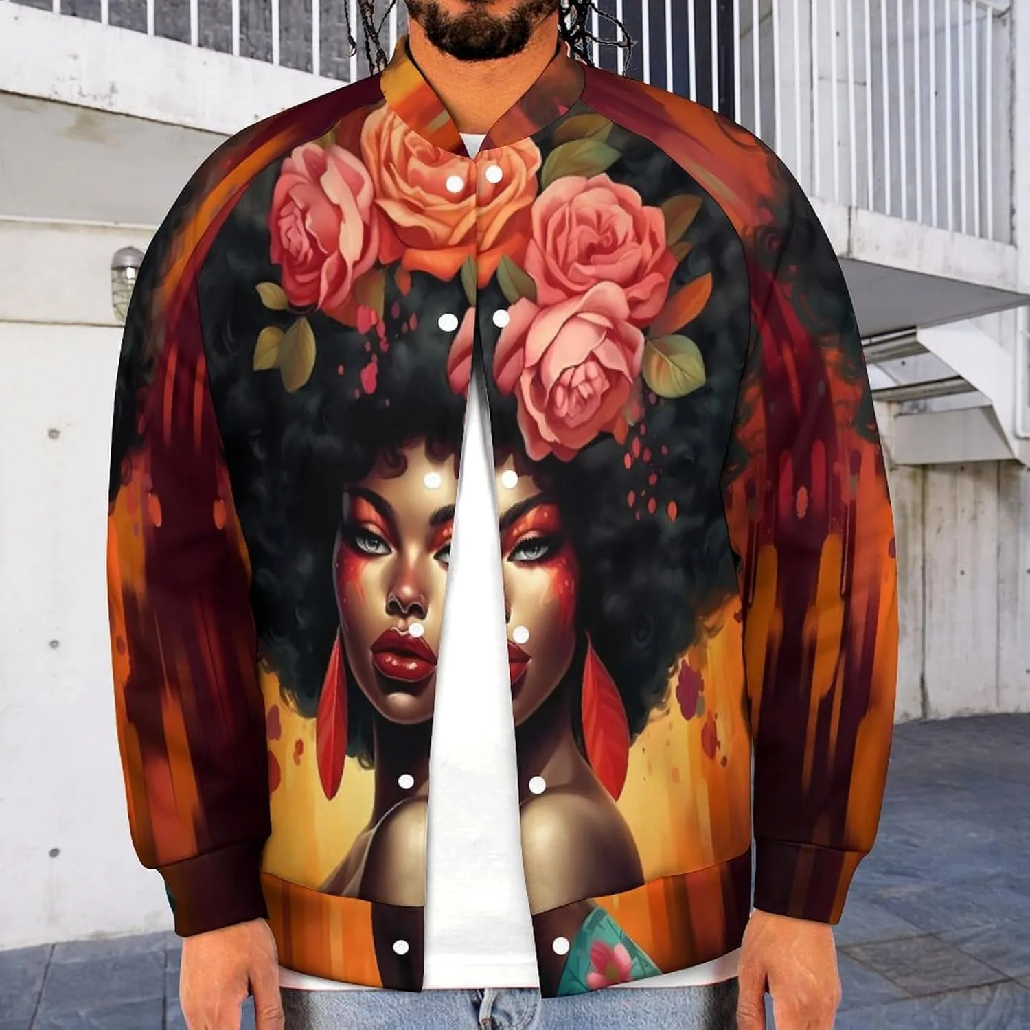 Куртка-бомбер Varsity Letterman для мужчин и женщин African American, легкая, в стиле бейсбол Generic, Style — фото 2