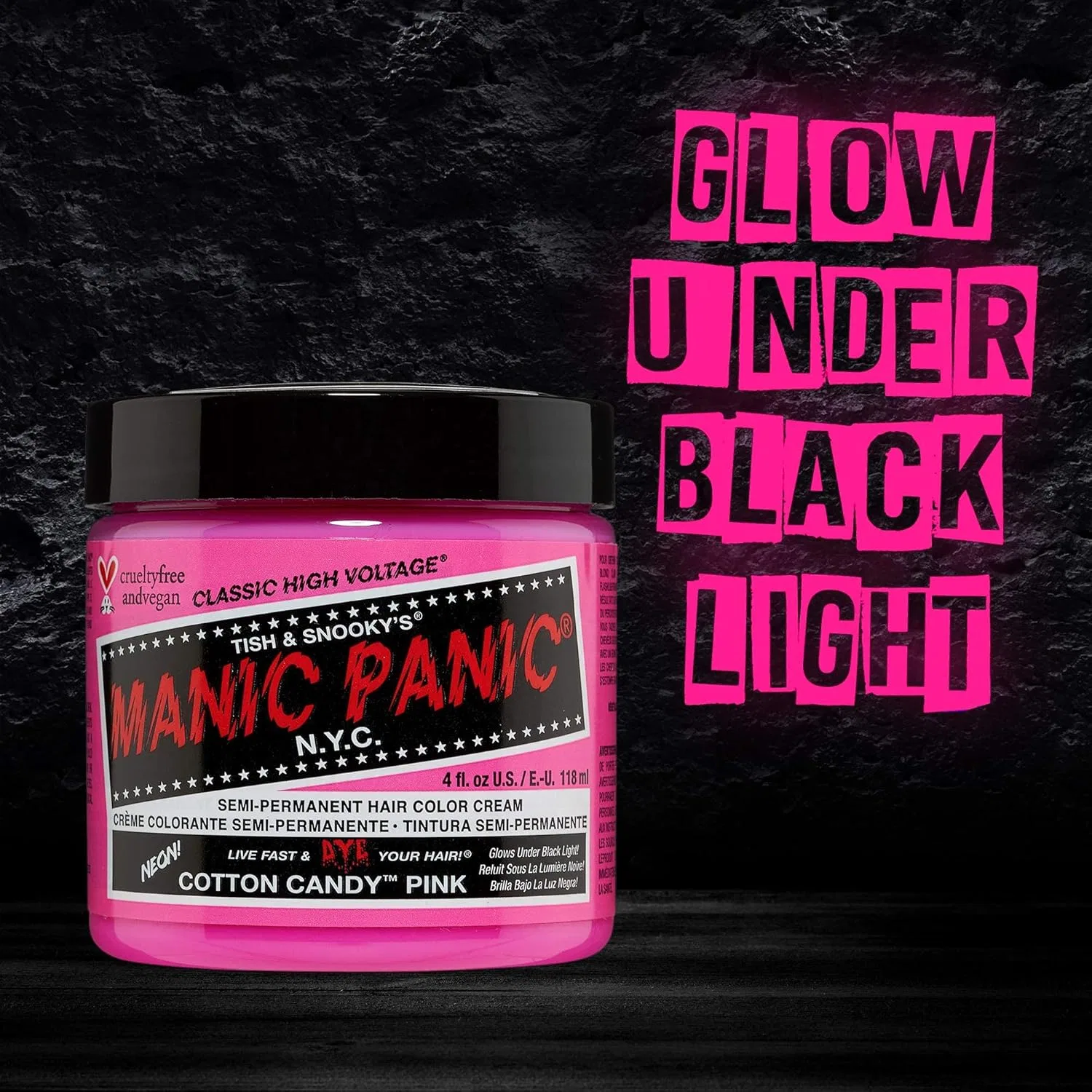 Розовая полуперманентная краска для волос «Cotton Candy Classic Cream» от Manic Panic Manic Panic, 2-Cotton Candy — фото 4