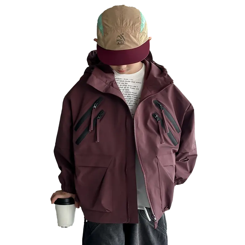 

Детская куртка с капюшоном Moderate EASTERN CAMEL, burgundy