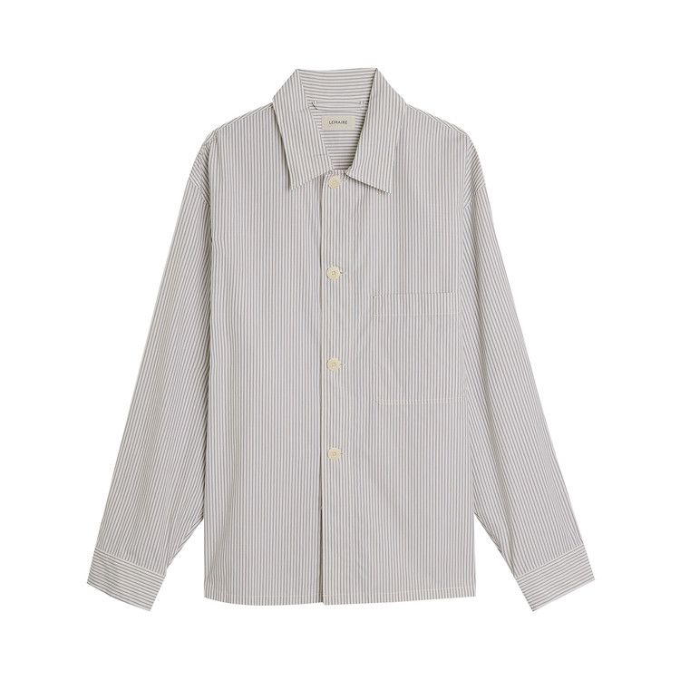 

Рубашка Lemaire Pajama Shirt, Creamy White/Taupe/Black