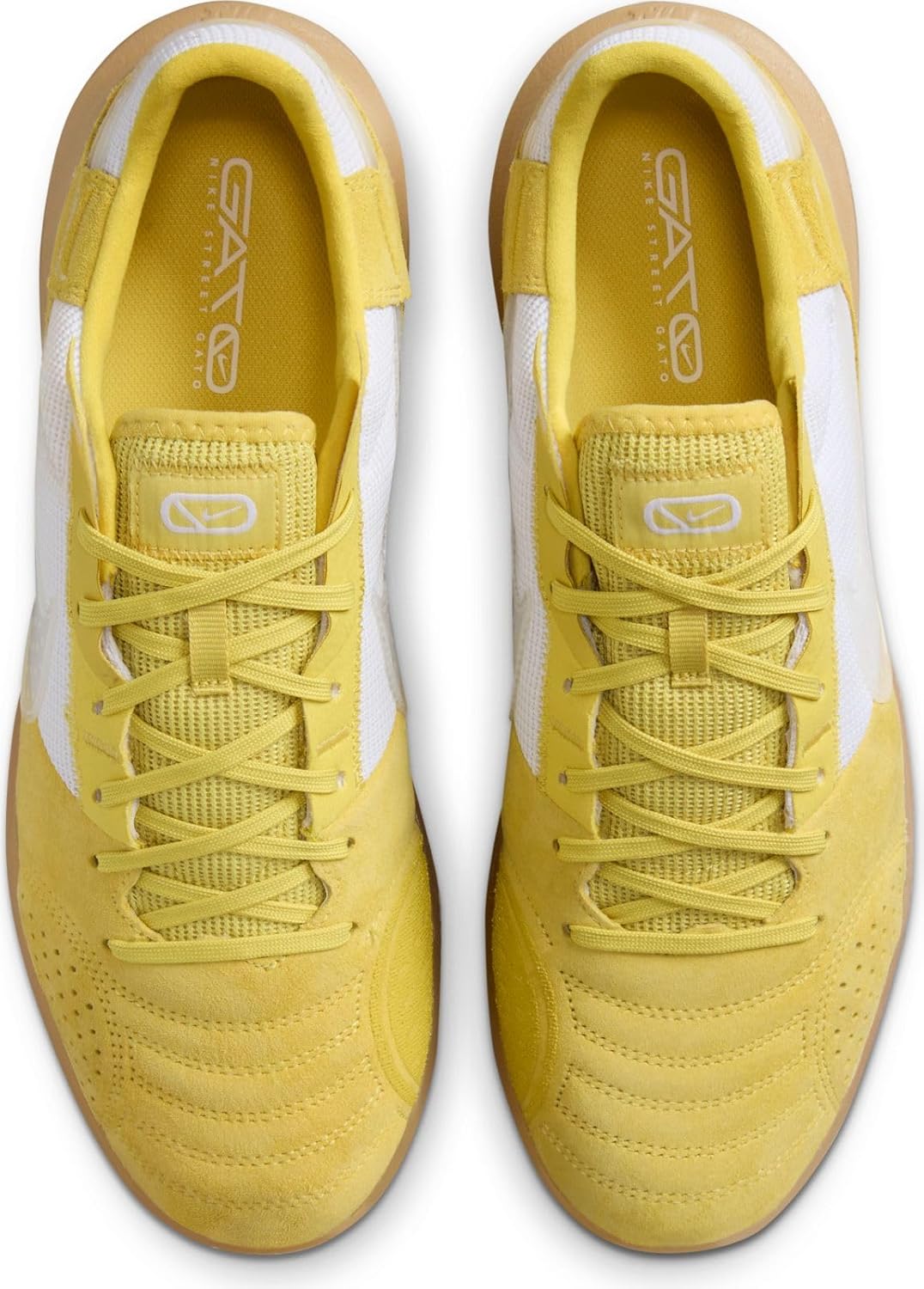 Мужские футбольные низкие кроссовки Nike, Saturn Gold White Gum Light Brown — фото 3