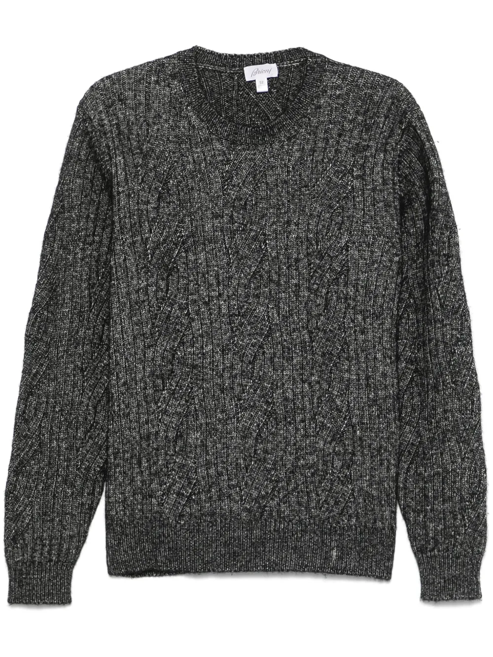 

Свитер с круглым вырезом Brioni, серый