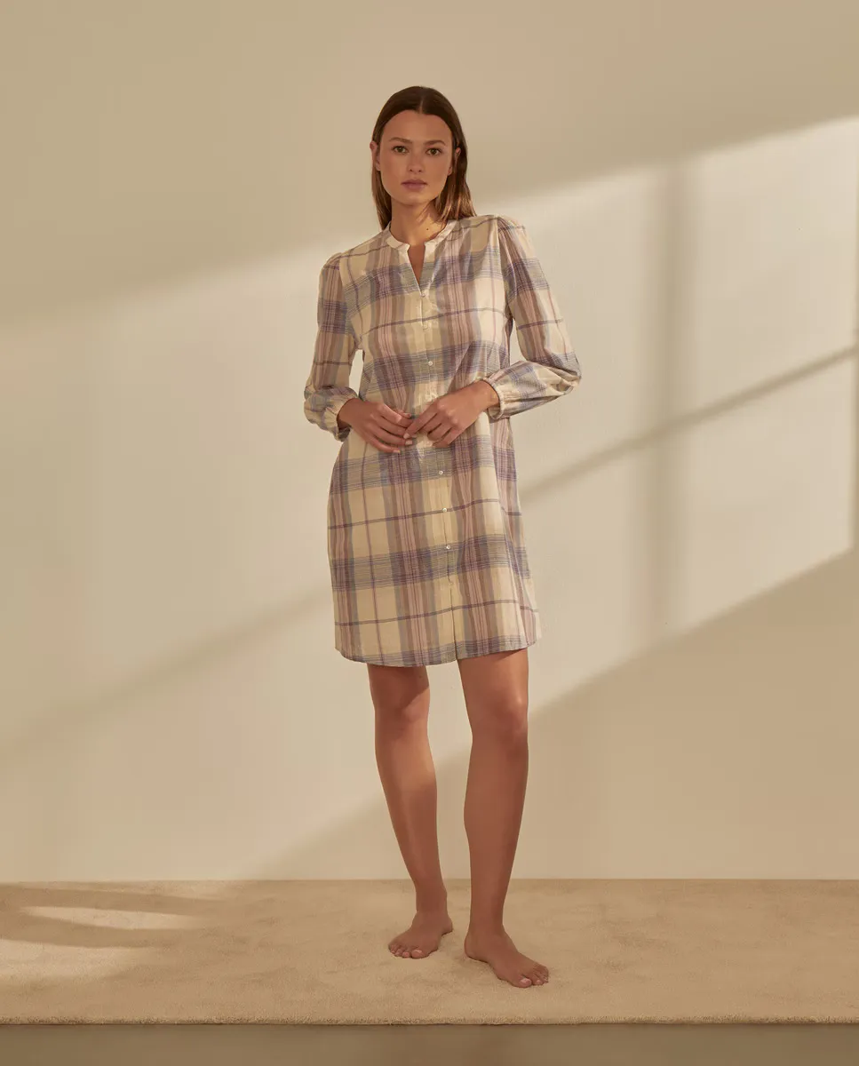 

Ночная рубашка на пуговицах Énfasis, фиолетовый