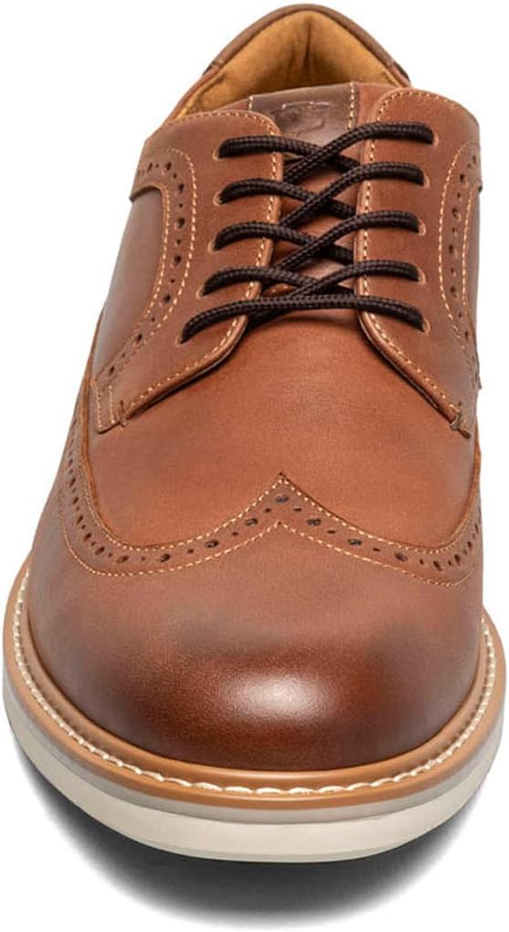 Мужские оксфорды Florsheim Norwalk с крыльями, Cognac — фото 3