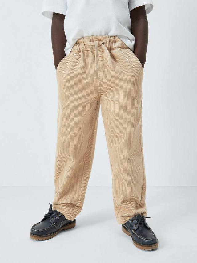 

Детские вельветовые брюки-бананы John Lewis, Beige