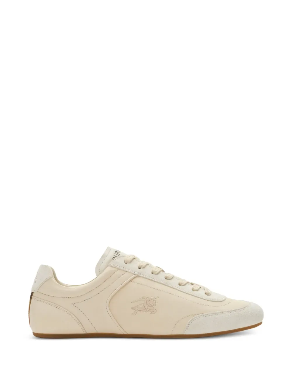 Кожаные кроссовки Knight Runner BURBERRY, бежевый