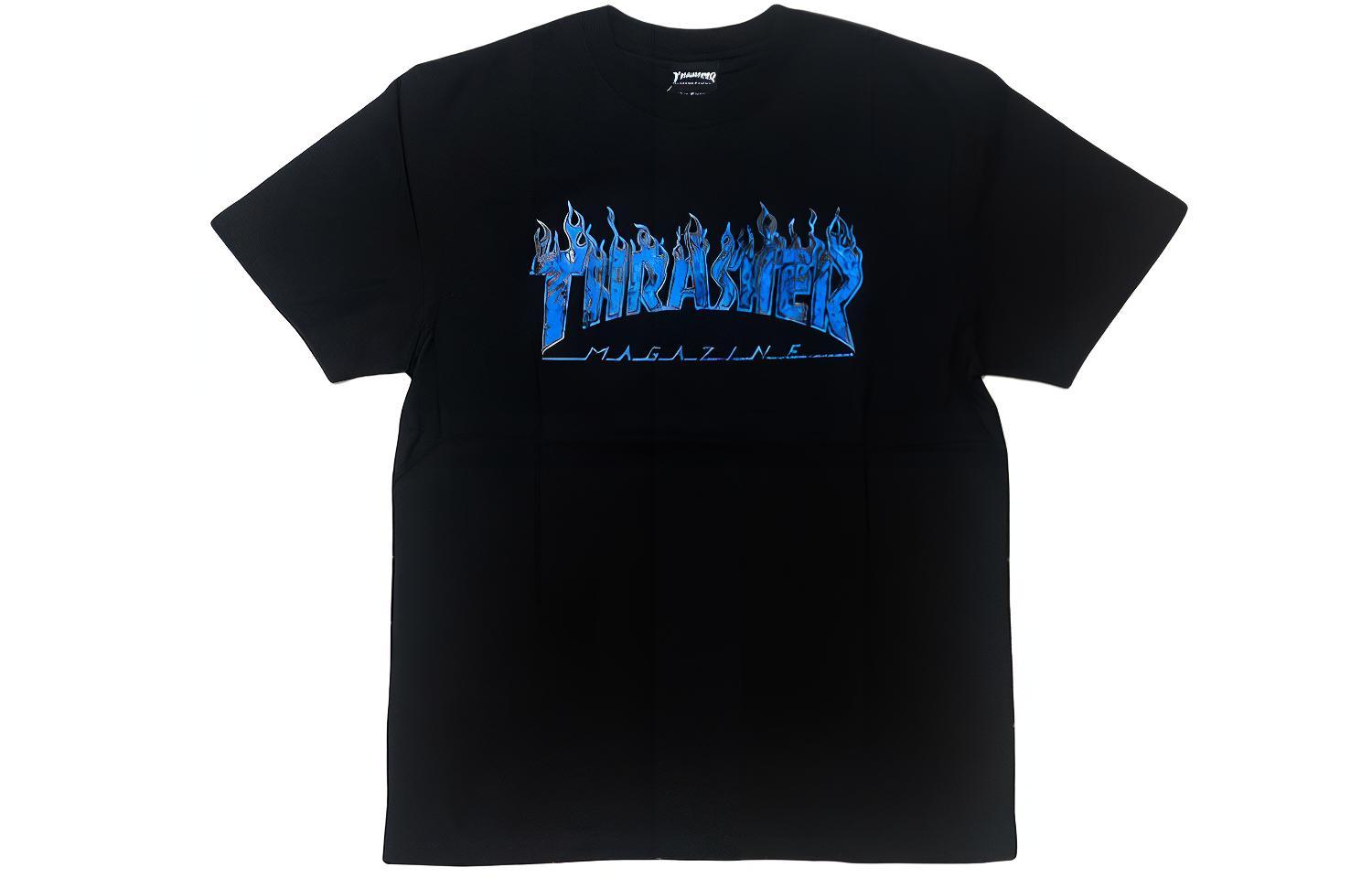 

Thrasher Футболка японская версия унисекс черная