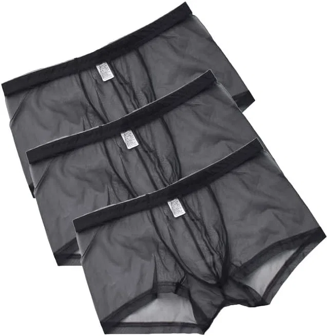 Боксеры полупрозрачные, Black -Pc3