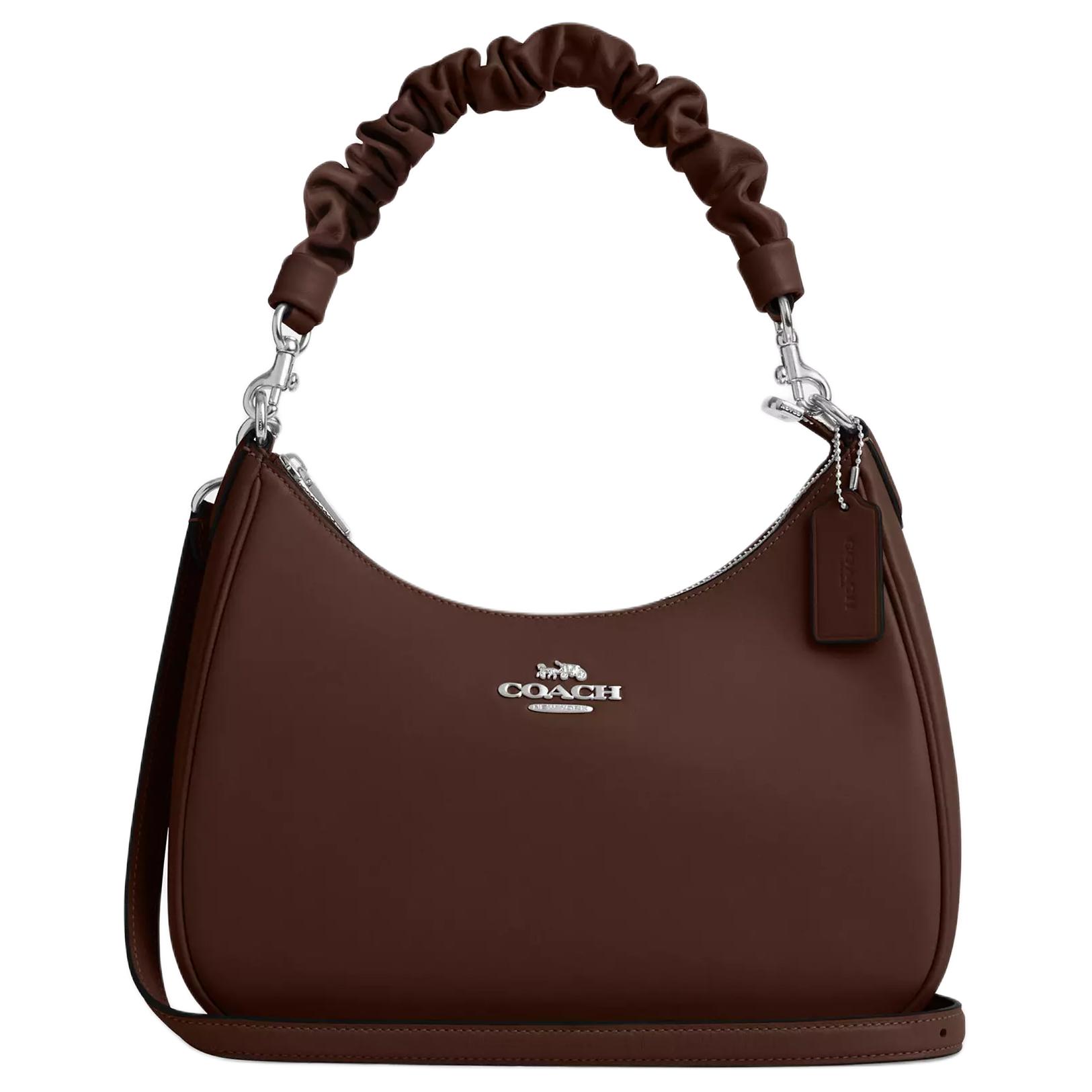 

Сумка-хобо Teri Leather, сумка-мессенджер, сумка через плечо, женская, цвет клен COACH