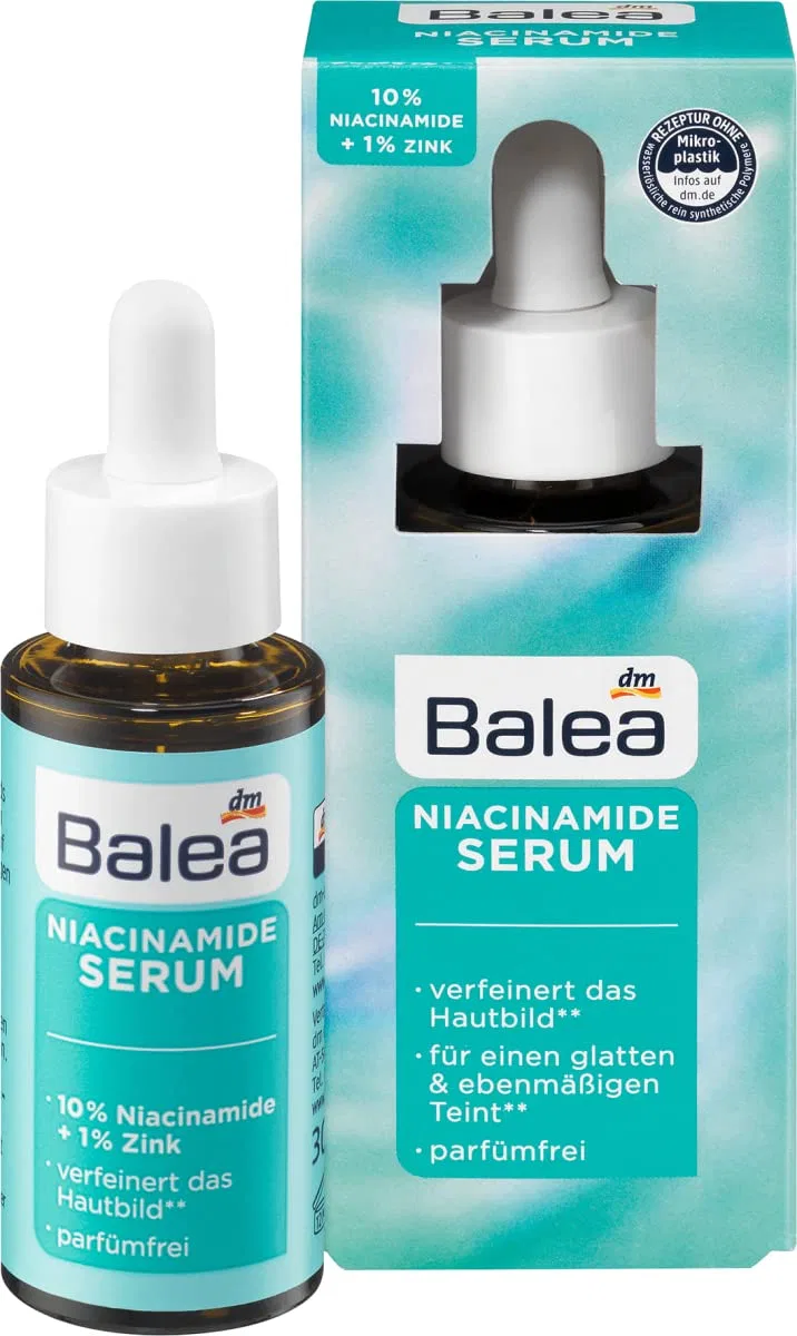 Сыворотка Balea — Гель- NIACINAMIDE с % ниацинамида и % цинка, 30 мл — фото 3