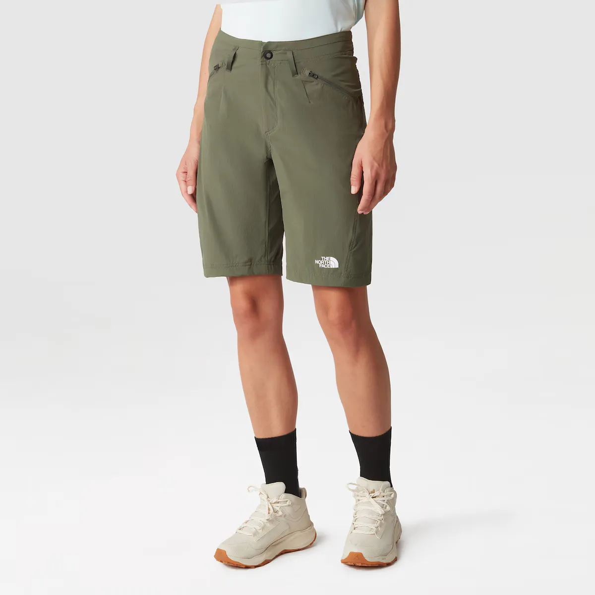 

Женские шорты-бермуды Speedlight Slim Straight The North Face, темно-зеленый