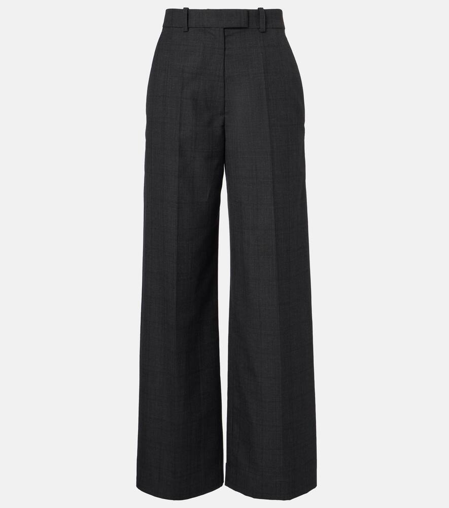 

Брюки Brickell широкого кроя в клетку The Frankie Shop, Dark Grey