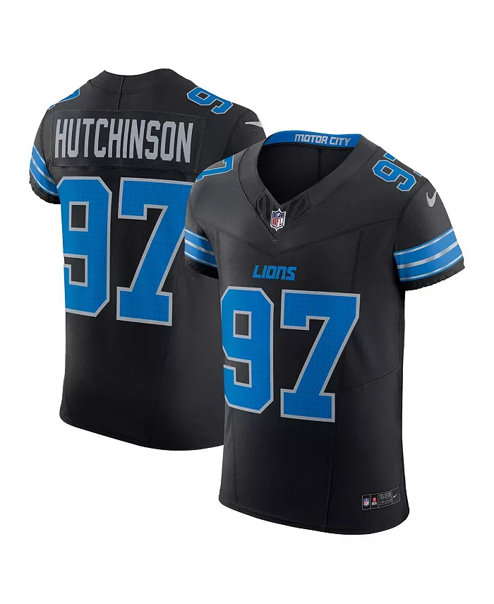 

Мужская черная альтернативная элитная джерси Detroit Lions Aidan Hutchinson Vapor F.U.S.E Nike