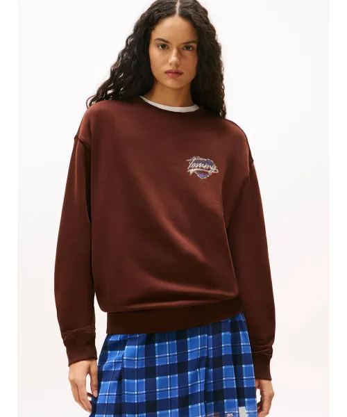 

Толстовка Regular fit Tommy Jeans, красный