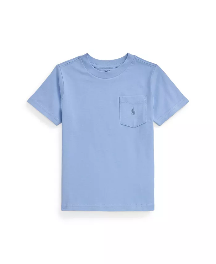 

Футболка с карманом для малышей и мальчиков Jersey Pocket Polo Ralph Lauren, синий