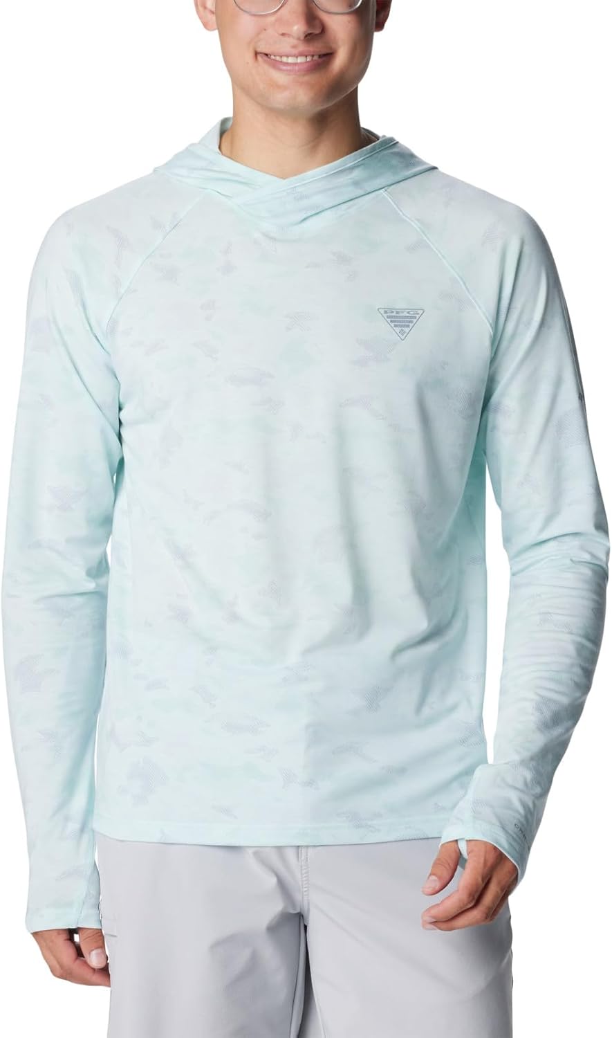 

Колумбия мужская толстовка с капюшоном PFG Uncharted Columbia, Icy Morn Uncharted Waters