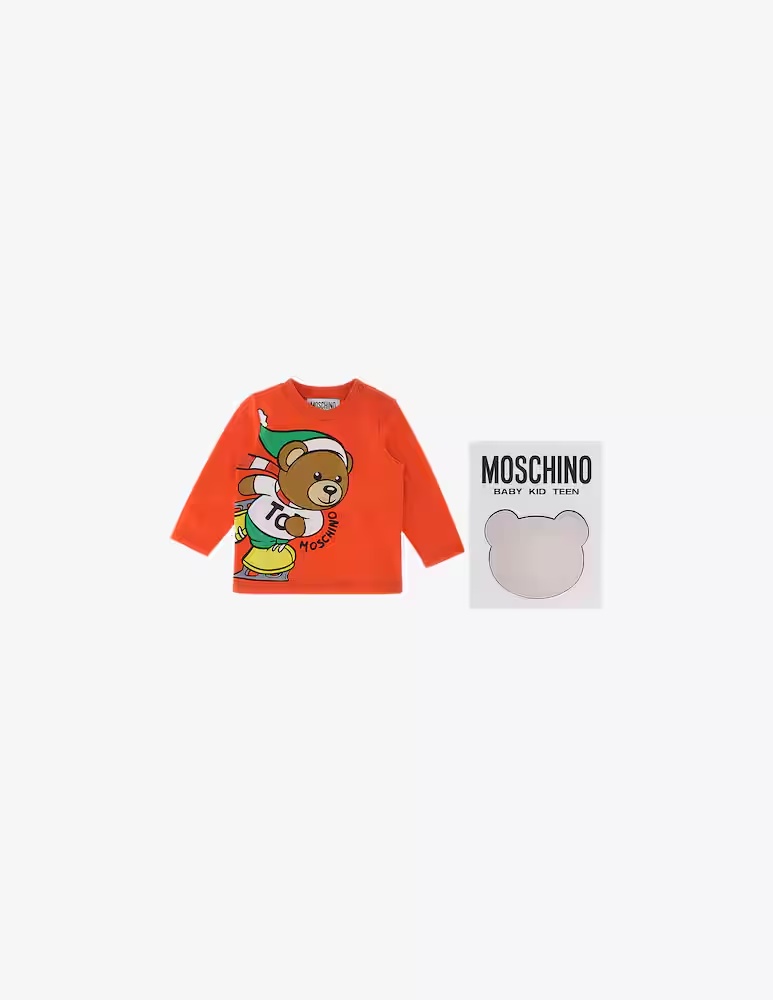 

Футболка с длинными рукавами Moschino, красный