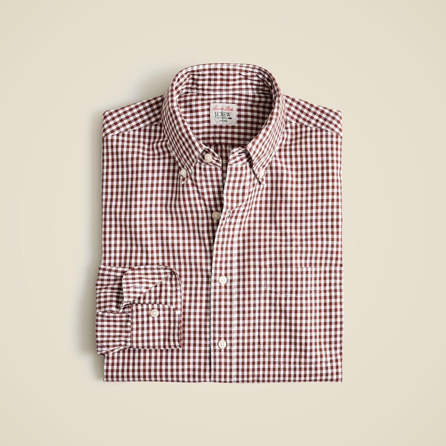 

Рубашка из хлопкового поплина с секретной стиркой J.Crew, белый