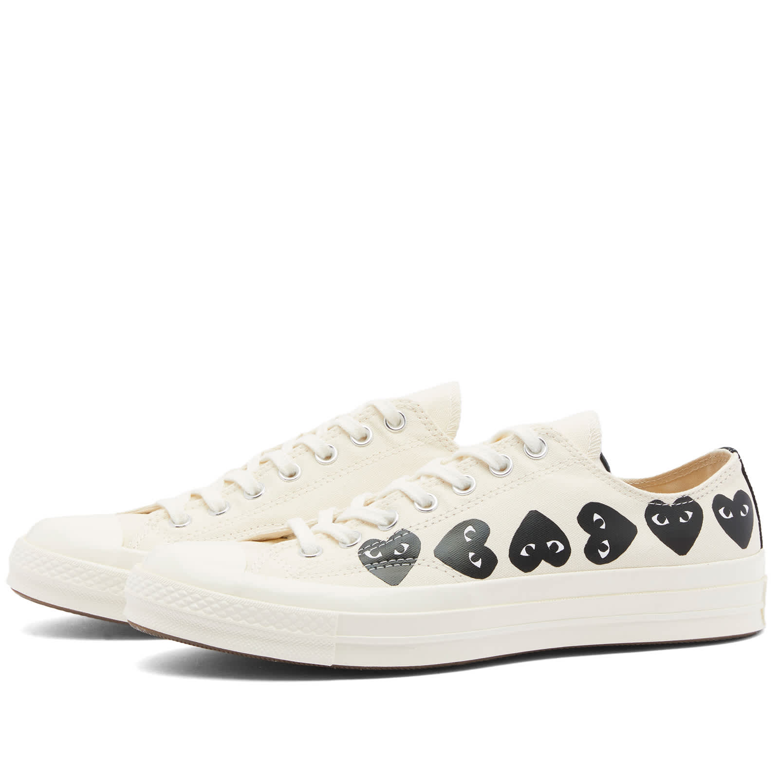 

Кроссовки Comme Des Garçons Play X Converse Multi Heart Low, бежевый, Бежевый;серый, Кроссовки Comme Des Garçons Play X Converse Multi Heart Low, бежевый