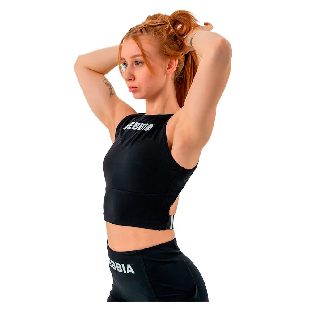 

Спортивный топ Nebbia Cropped gym therapy 618, черный