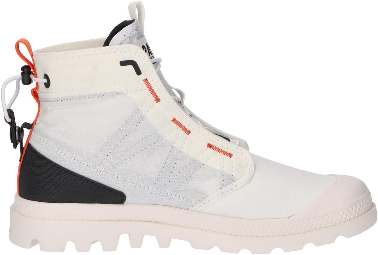 Мужские ботинки Palladium Pampa Travel Lite RS из нейлона Ripstop, белый/черный — фото 4
