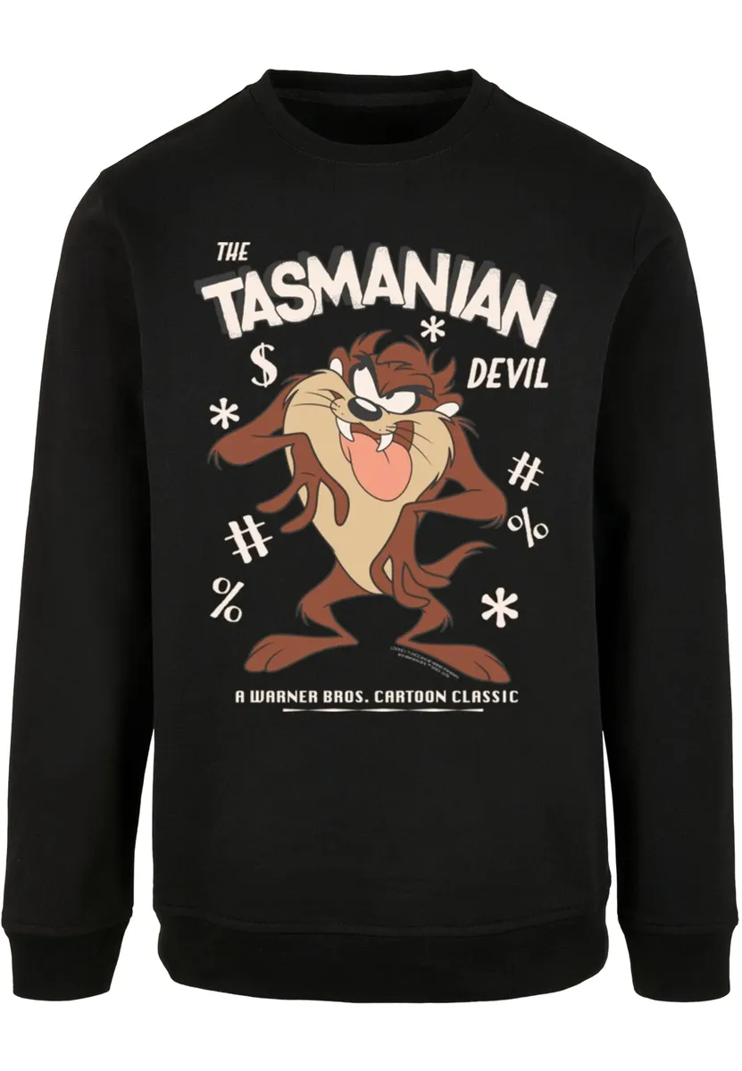 

Свитер с круглым вырезом ABSOLUTE CULT "ABSOLUTE CULT Men's Looney Tunes - Tasmanian Devil Crewneck", черный