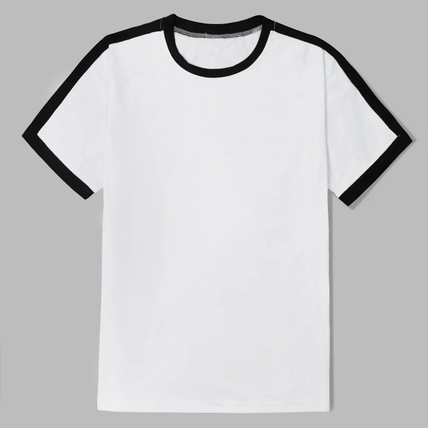 Мужская футболка с контрастными деталями, короткий рукав, Crew Neck, Quick Dry — фото 3
