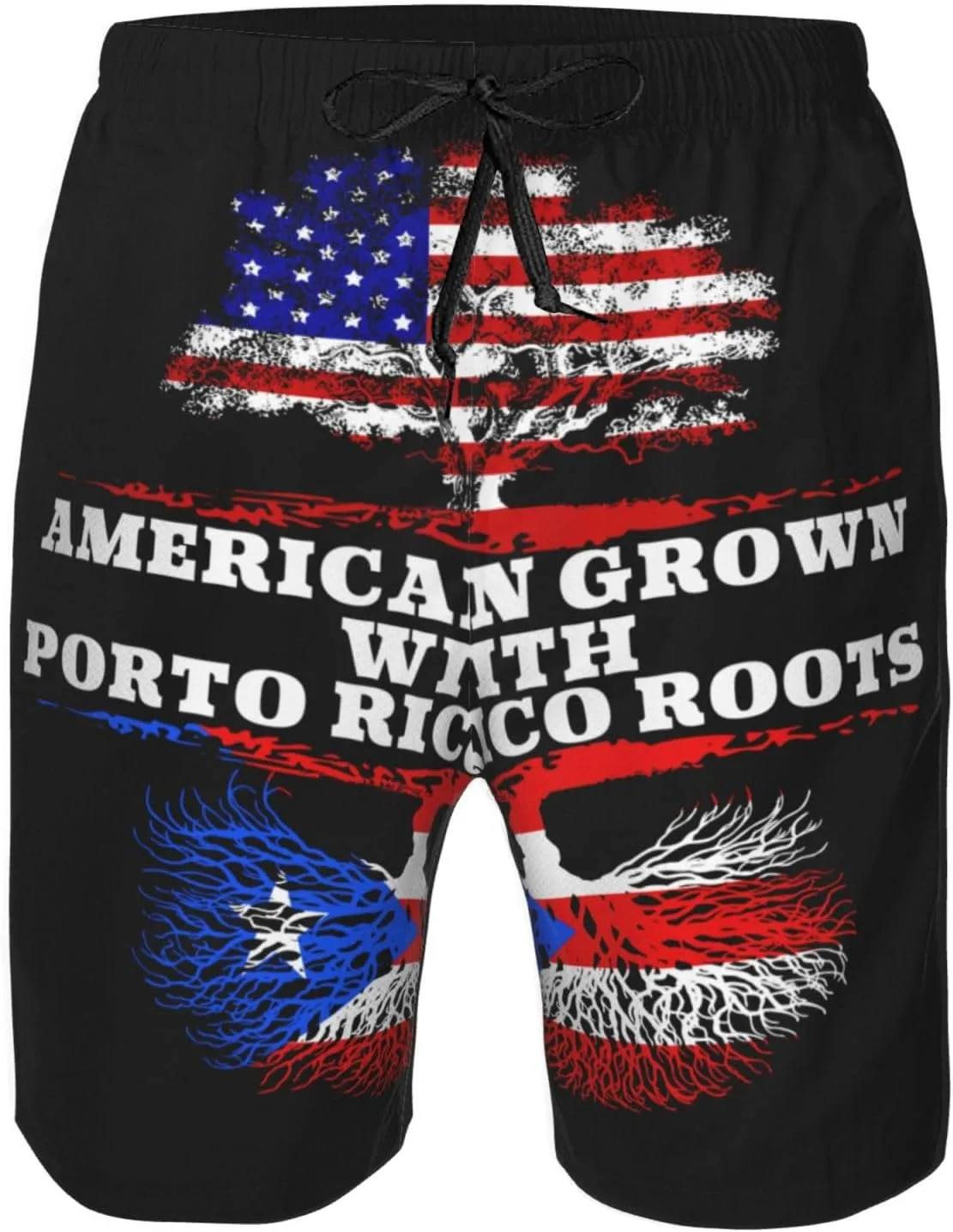 Мужские пляжные шорты America Grown Porto Rico Roots, шорты для серфинга, плавки, летние шорты Generic, белый — фото 4