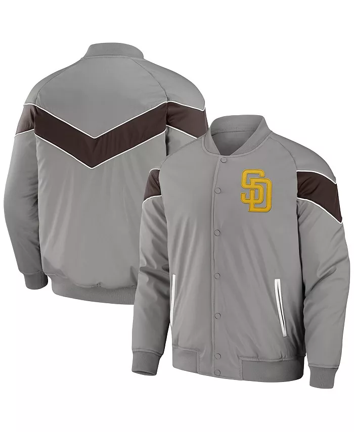 

Мужская бейсбольная куртка с полной застежкой на кнопках Darius Rucker Collection by Gray, посвященная команде San Diego Padres Fanatics