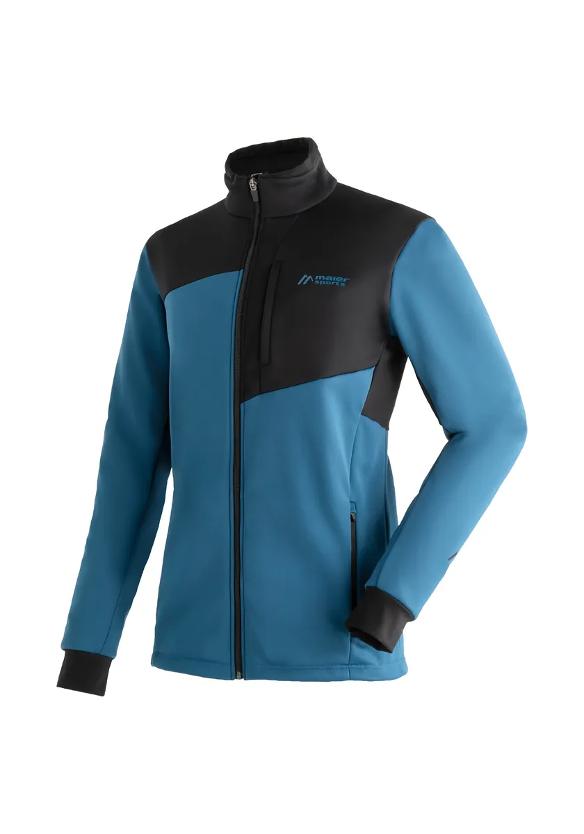 

Лыжная куртка Maier Sports "Malselv M", мужская лыжная куртка, куртка софтшелл, 3 просторных кармана, синий