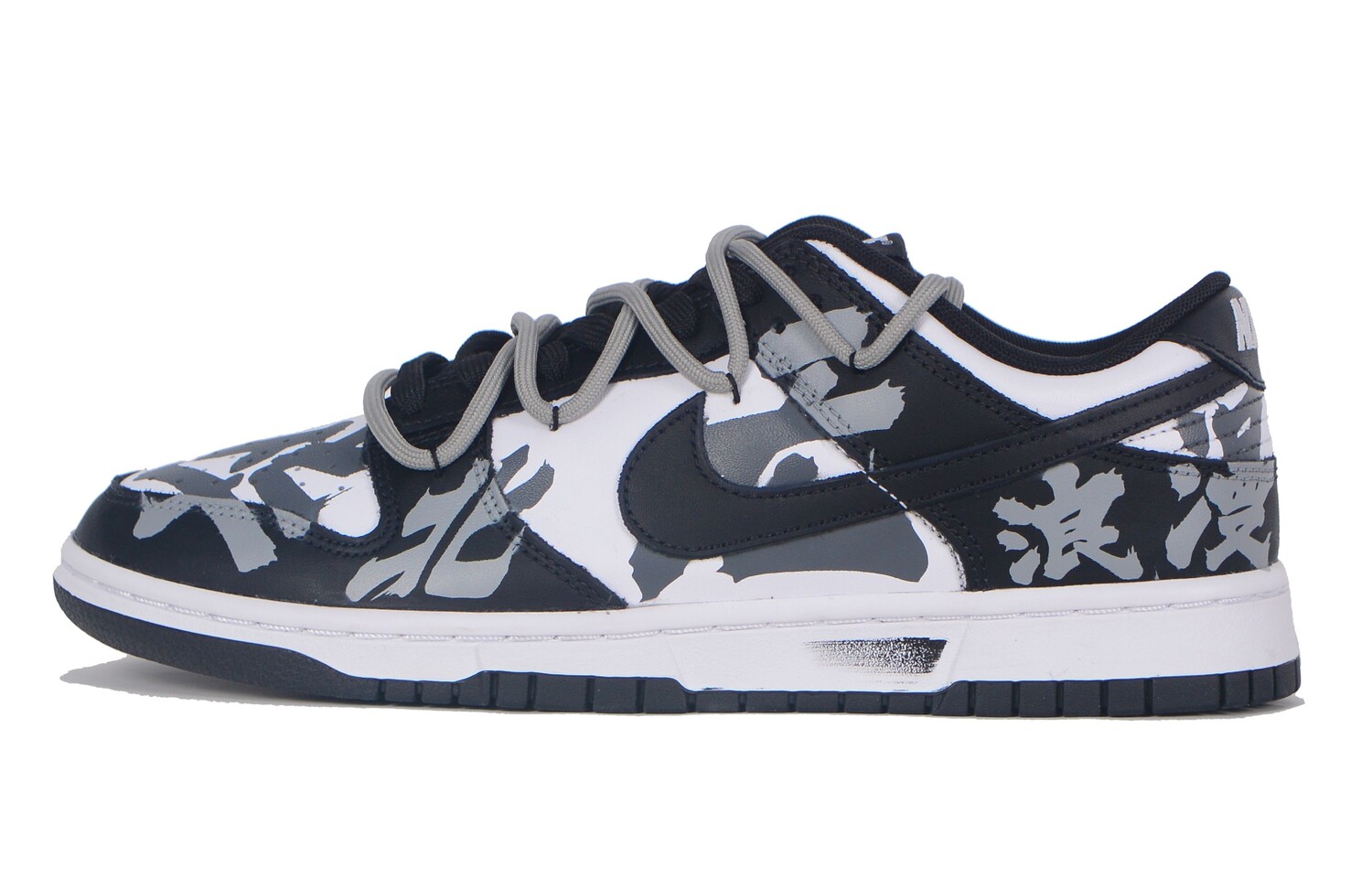 

Кроссовки Nike Dunk Skateboarding Shoes Women's Low-top Black/white/gray, белый