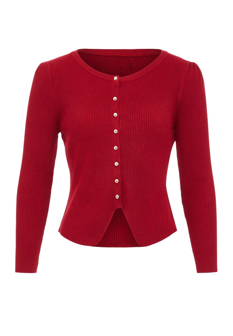 

Вязаный кардиган VERNOLE Knit Cardigan, красный