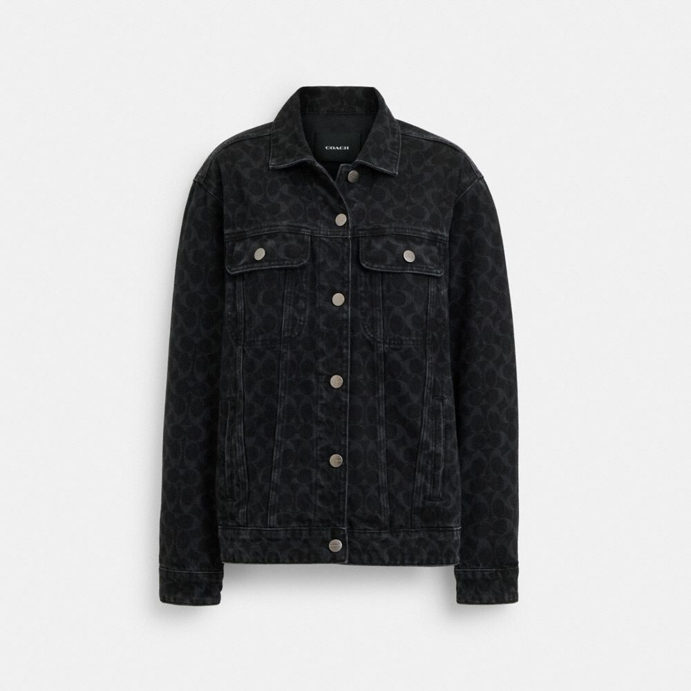 

Куртка COACH Signature Denim, черный