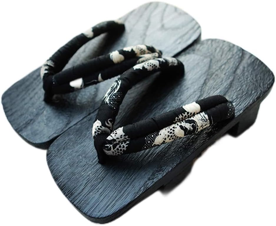 

Мужские тапочки YXCKG, деревянные сандалии гета, мужские шлепанцы, традиционные японские тапочки для взрослых, традиционные японские тапочки на высоком каблуке с двумя зубцами для мужчин и женщин, EUR42-43 A