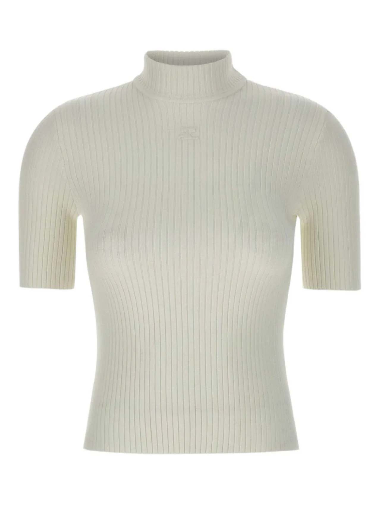 

Футболка Courrèges топ Reedition с вышитым логотипом, белый