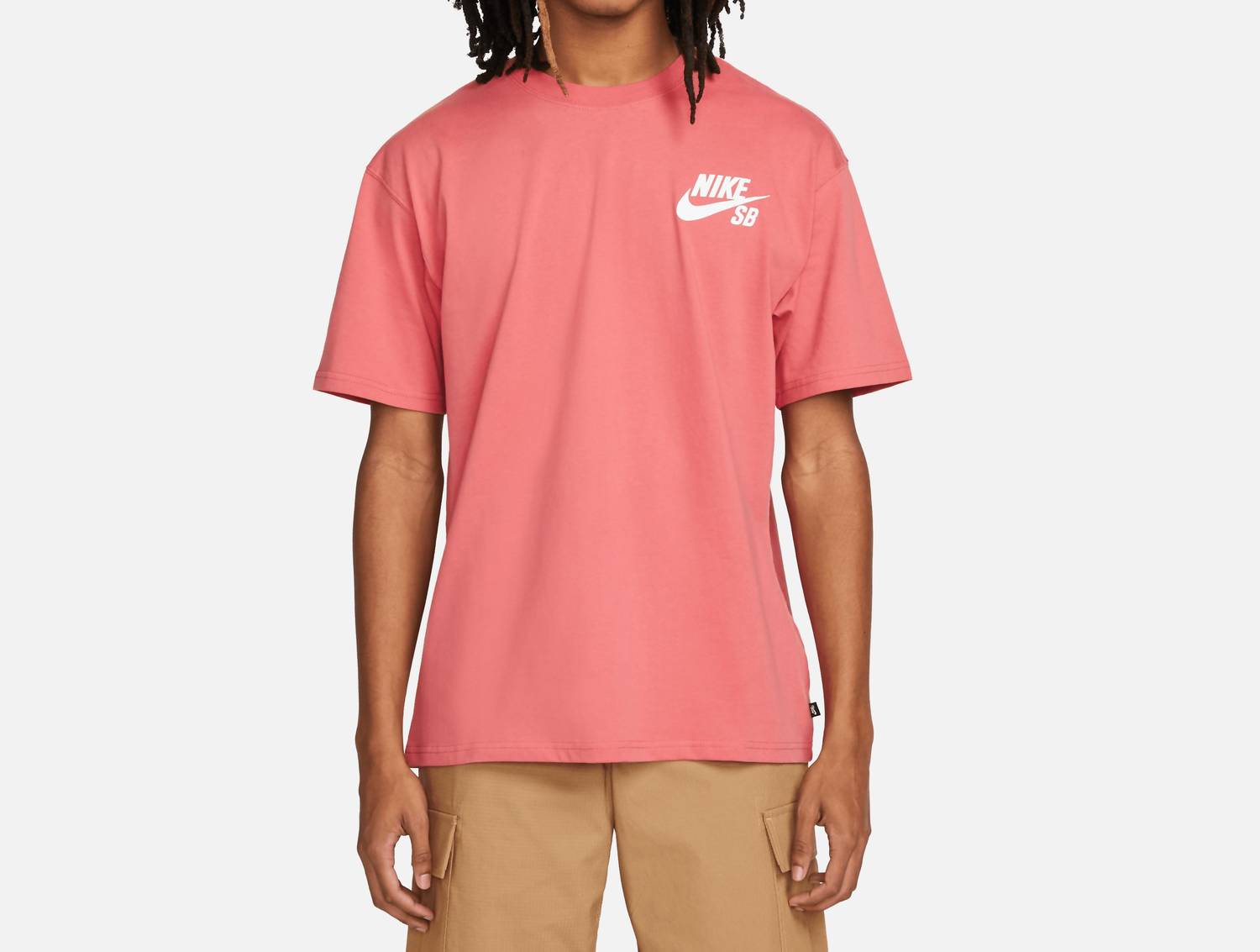 

Футболка мужская Sb Logo Skate в цвете Adobe/белый Nike