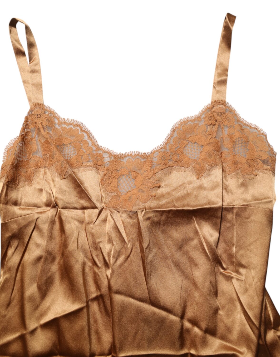 Коричневое кружевное нижнее белье с цветочным принтом Dolce & Gabbana, коричневый — фото 4