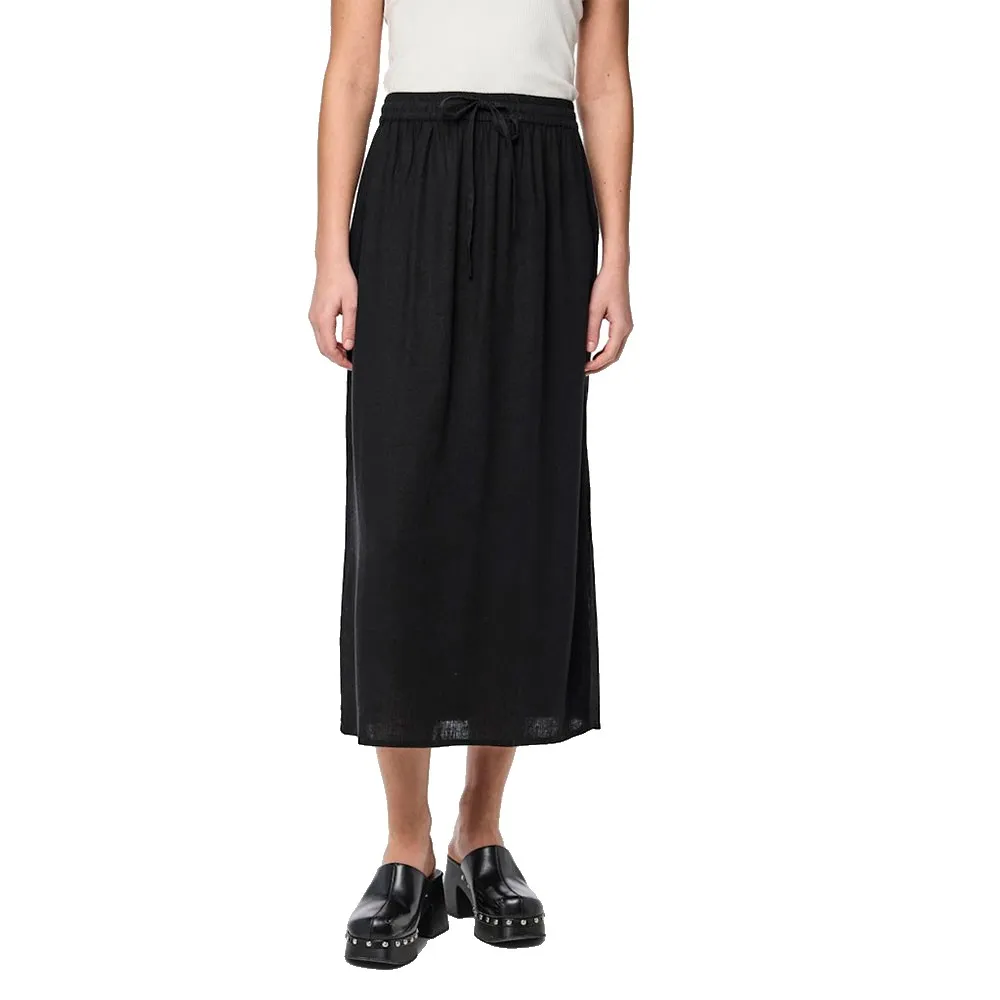 

Юбка Pieces Pia long skirt, черный