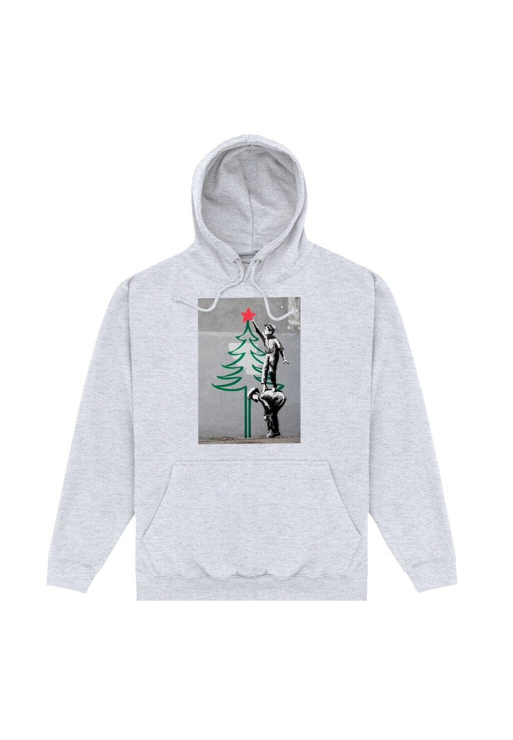 

Толстовка с капюшоном BANKSY CHRISTMAS TREE apoh London, серый