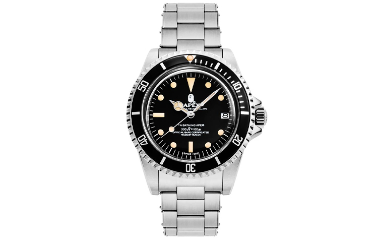 

A BATHING APE Часы Bape Vintage Type 1 Bapex 'Silver'