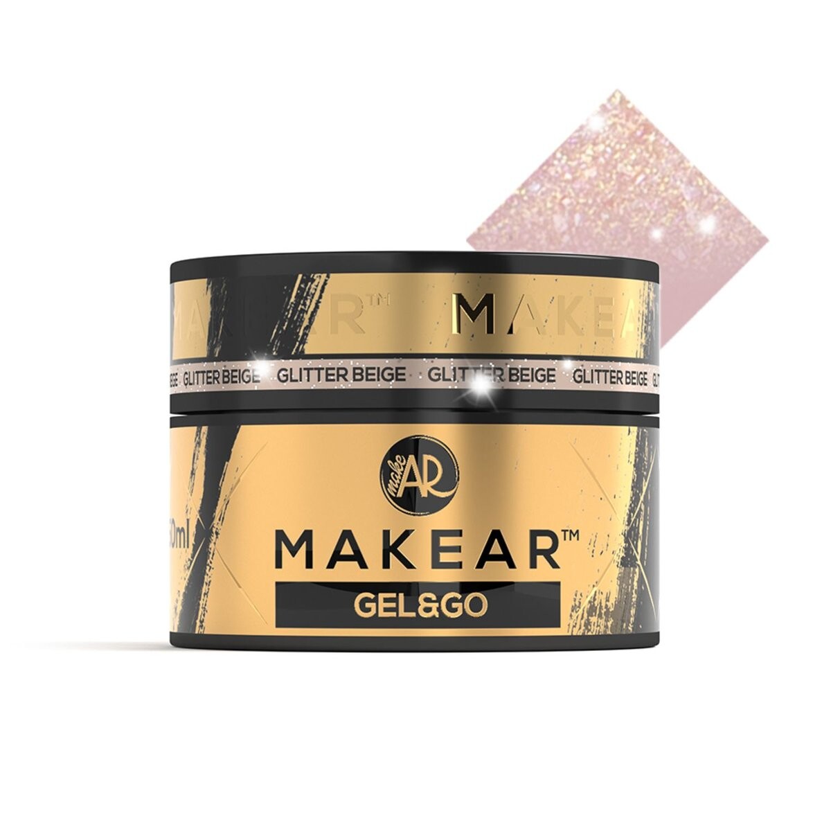

Makear Gel&Go Строительный гель GG25 Glitter Beige 50мл