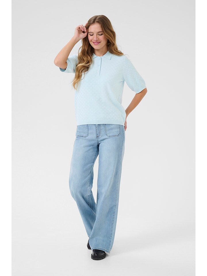 

Kaffe Светло-голубая рубашка поло