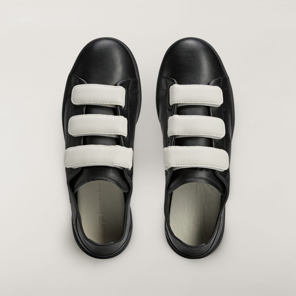 Кроссовки Adidas Y-3 Stan Smith Hook-And-Loop, цвет Black/Black/Orbit Grey — фото 2