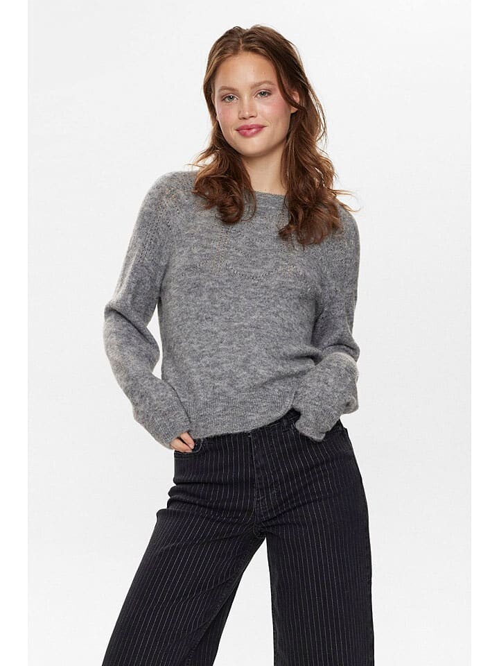 

Пуловер NÜMPH Pullover Riette, серый
