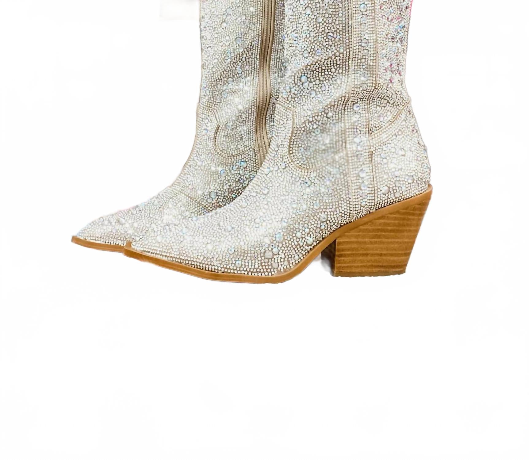 Женские блестящие сапоги с прозрачными стразами Corkys Footwear, Clear Rhinestone — фото 2